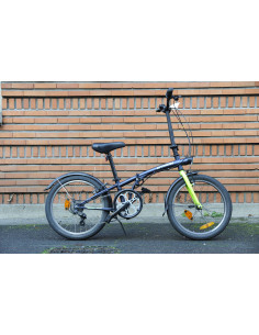 Btwin vélo pliant Bleu/jaune
