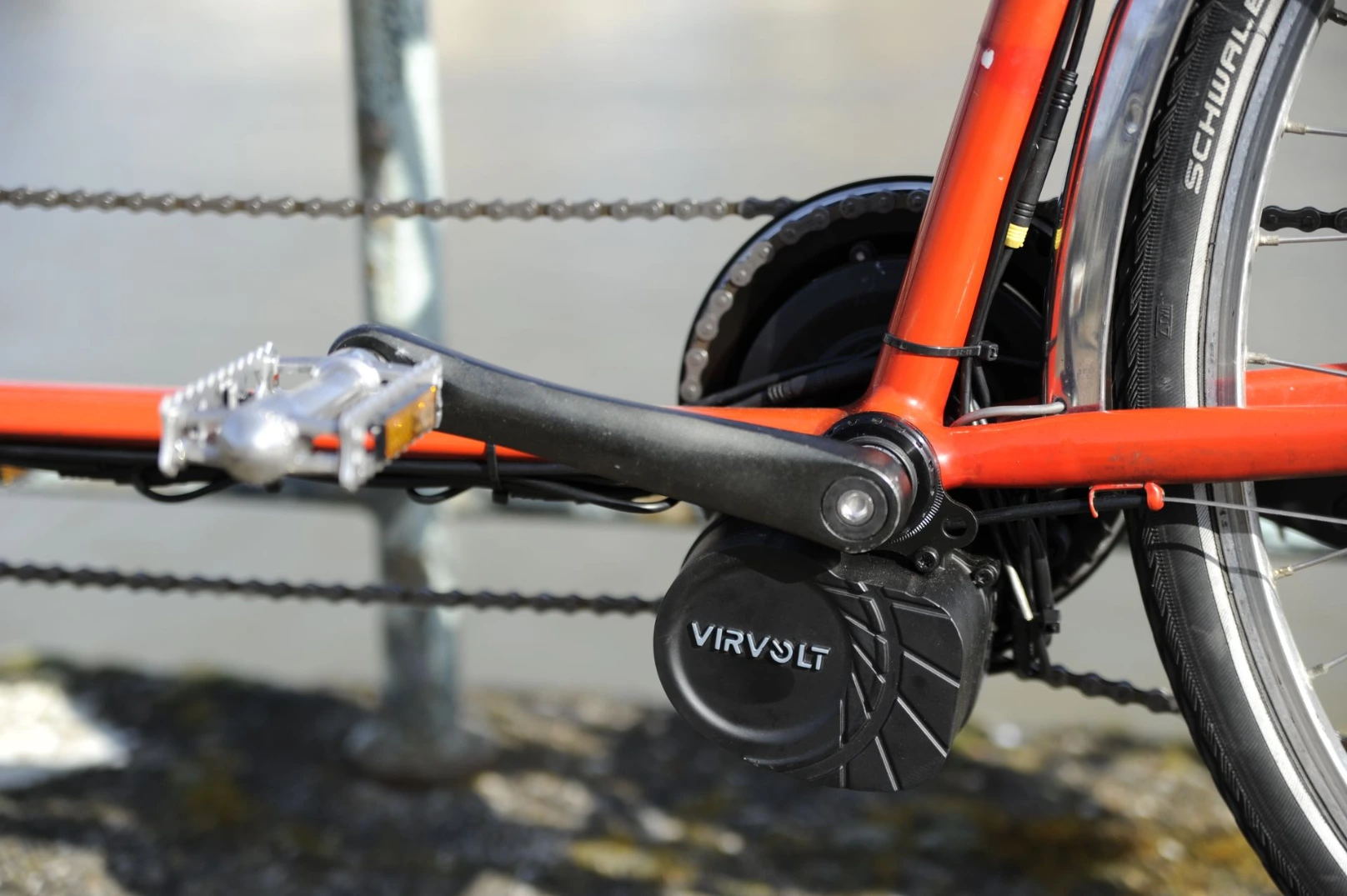 Moteur Virvolt installé sur tandem acier